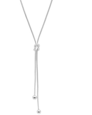 Corbatero de bolitas con nudo Plata925